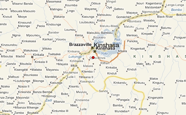 map of kinshasa